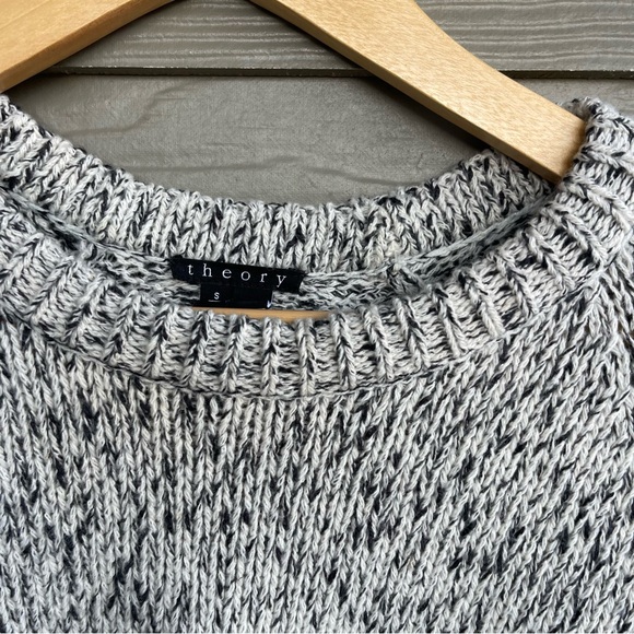 Theory marled knit pull over sweater - Picture 2 of 4